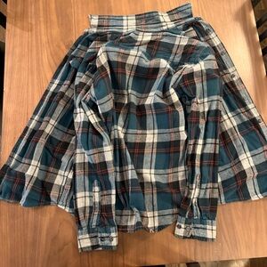 George Plaid Flannel Skirt